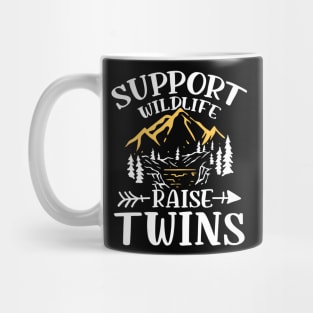 Support Wildlife Raise Twins Mug